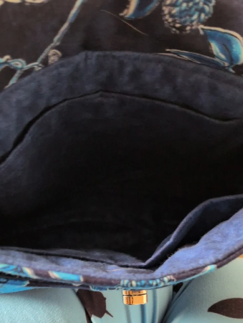 Vera Bradley Bright Blue Floral Crossbody Shoulder Bag
